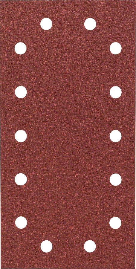 Bosch - Titreşimli Zımpara Kağıdı 10'lu, 115 x 230 mm 60 Kum 14 Delik