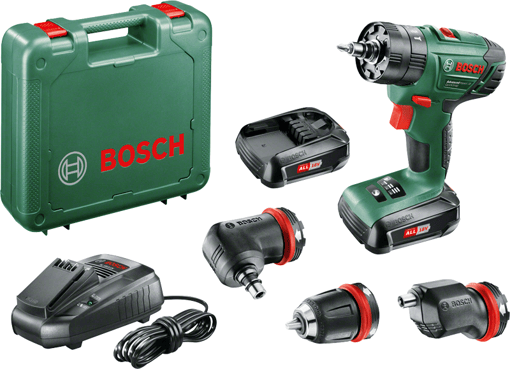 Bosch AdvancedImpact 18 Çift Akülü Darbeli Delme Vidalama Makinesi (2 x 1,5 Ah) + 3 Adaptör