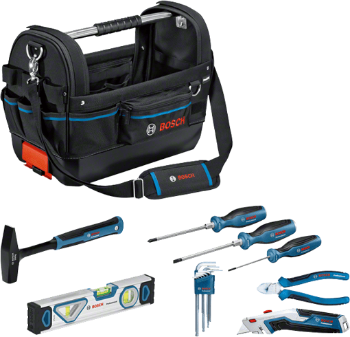 Bosch Profesyonel El Aleti Seti 8 Parça + GWT 20 Çanta