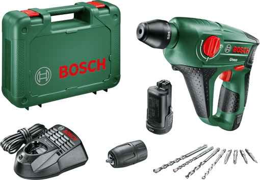 Bosch UNEO 12 LI Çift Akülü Kırıcı Delici (2 x 2,0 Ah)
