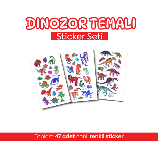 Çocuk Sticker Seti - 47 Adet Eğitici Çıkartma