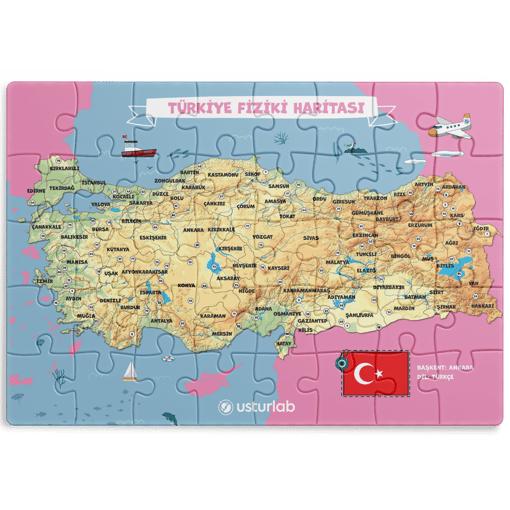 Harita Puzzle/Yapboz Seti