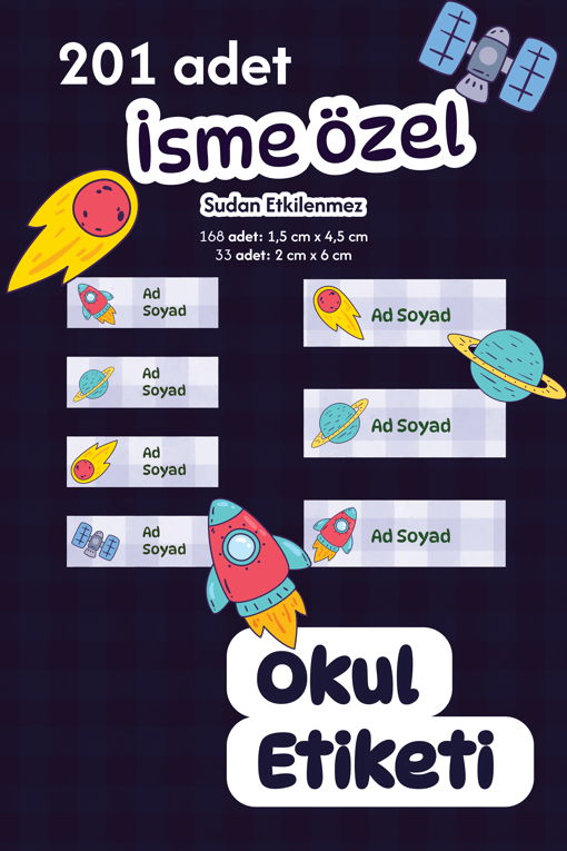 İsme Özel Sticker Seti