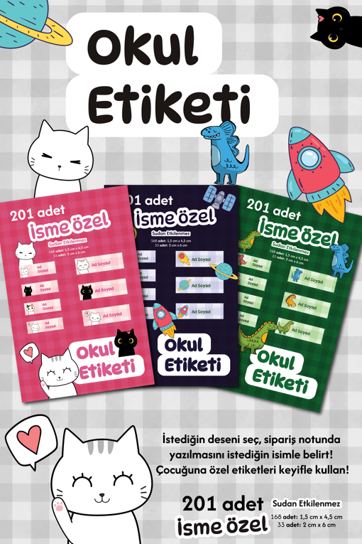 İsme Özel Sticker Seti