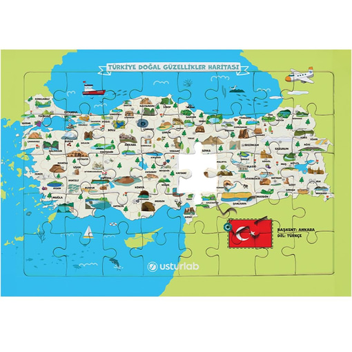 Türkiye Doğal Güzellikler Haritası Yapbozu
