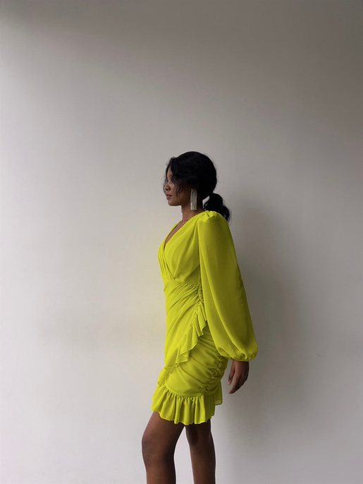 Amara Büzgülü Elbise 22Y000015