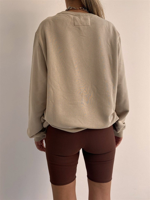 BASKILI BİSİKLET YAKA SWEAT 22K000113