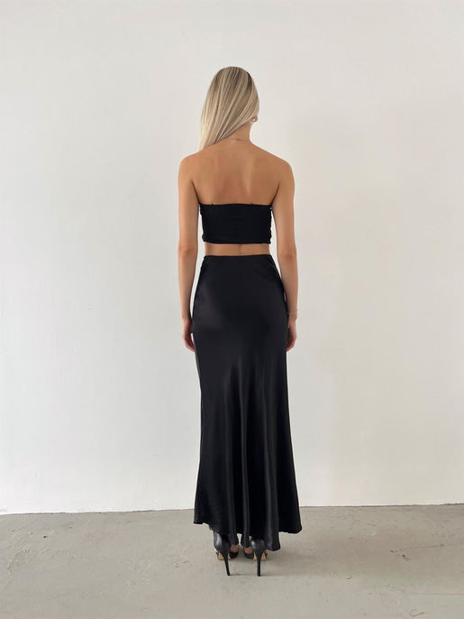 Briella Uzun Saten Etek 23Y000566