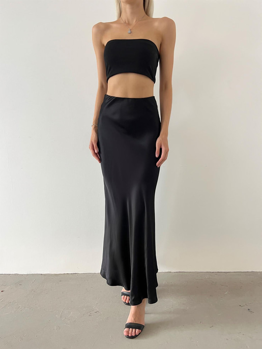 Briella Uzun Saten Etek 23Y000566