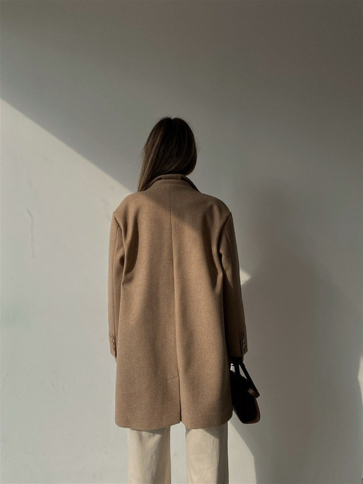 Düşük Omuz Kısa Kaşe Kaban Daniela Kadın Kahverengi Kaban 22K000309