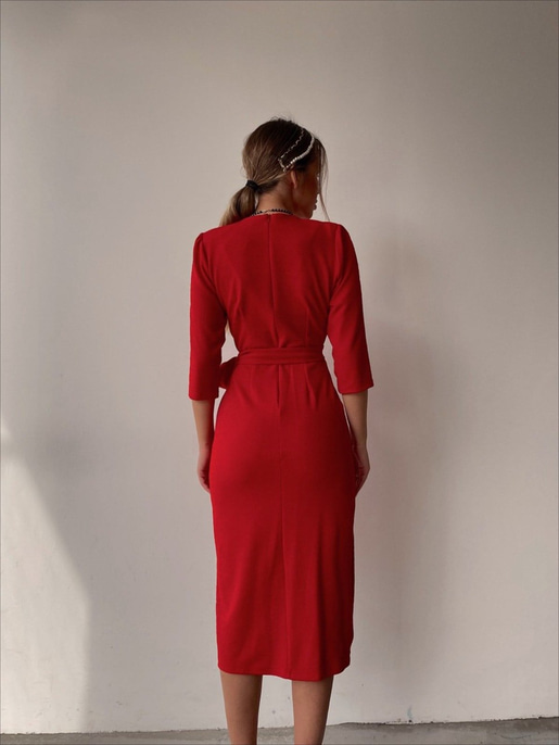KRUVAZE ÖRME ELBİSE 22K000066