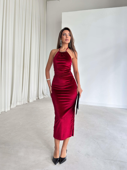 Lirana kadife elbise 26K252