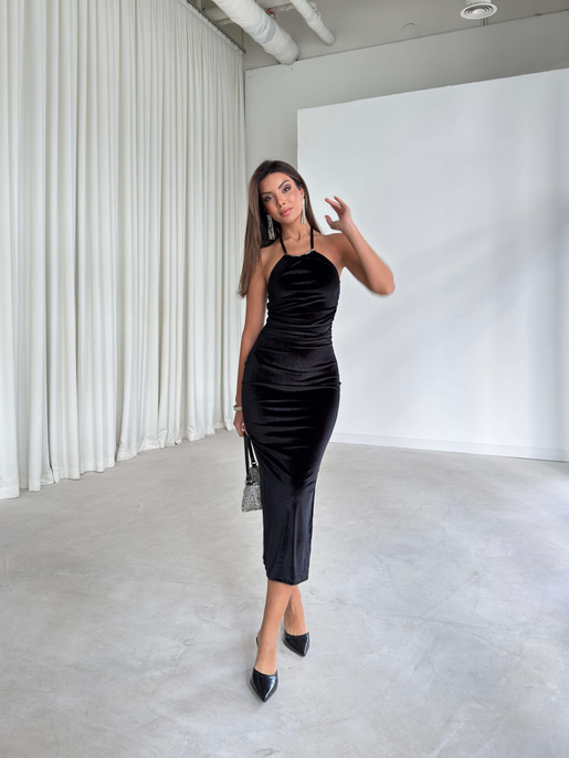 Lirana kadife elbise 26K252