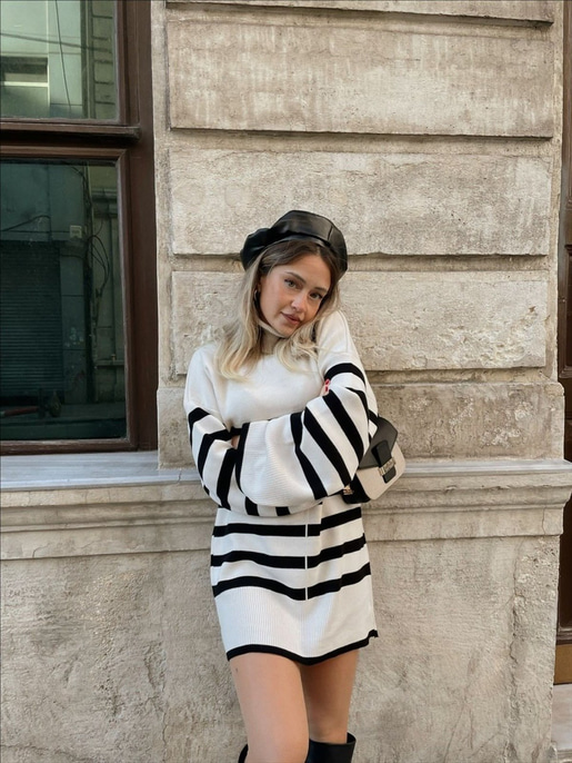 Marc Çizgili Kazak 22K000434