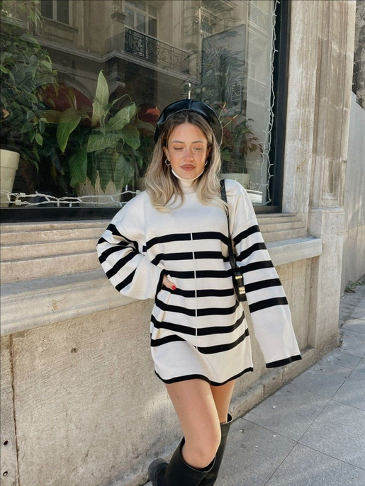 Marc Çizgili Kazak 22K000434