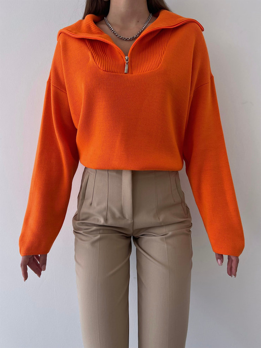 Mariella Fermuarlı Kazak 23K000246