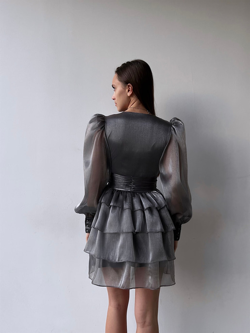 Memo Fırfırlı Elbise 23K000295