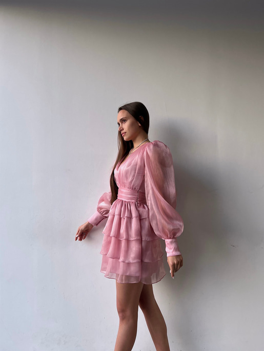 Memo Fırfırlı Elbise 23K000295