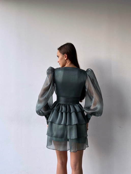 Memo Fırfırlı Elbise 23K000295