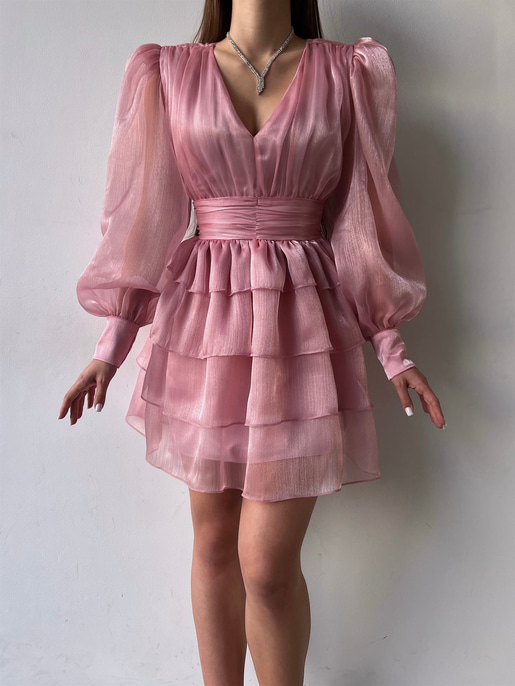 Memo Fırfırlı Elbise 23K000295