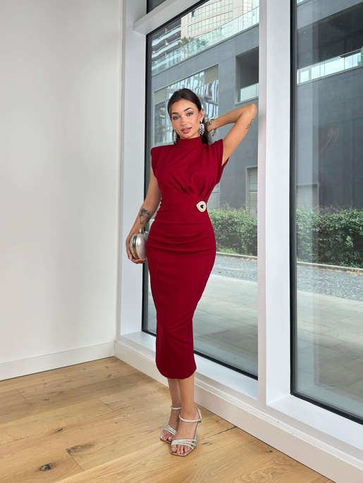 Norbert Tokalı Krep Elbise 24k420