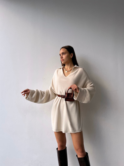 Polo Yaka Oversize Kazak 23K000192