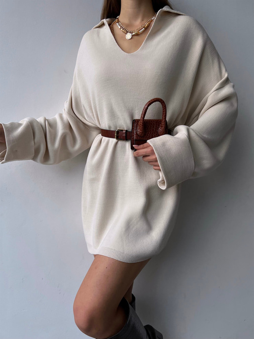 Polo Yaka Oversize Kazak 23K000192