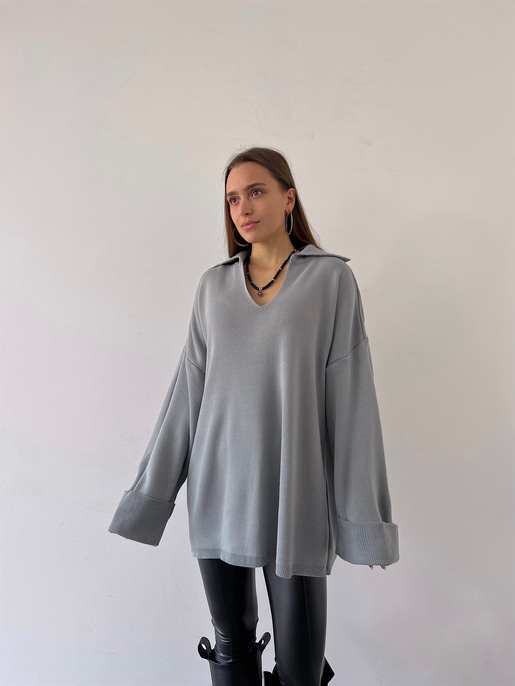 Polo Yaka Oversize Kazak 23K000192