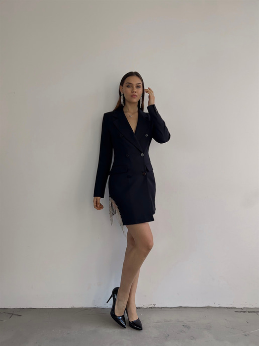 Yanı Aksesuarlı Blazer Ceket 21Y000059