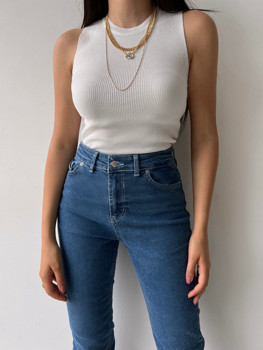 Yüksek Bel Yıkamalı Skinny Jenna Kadın Mavi Jean 22K000338