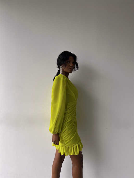 Amara Büzgülü Elbise 22Y000015