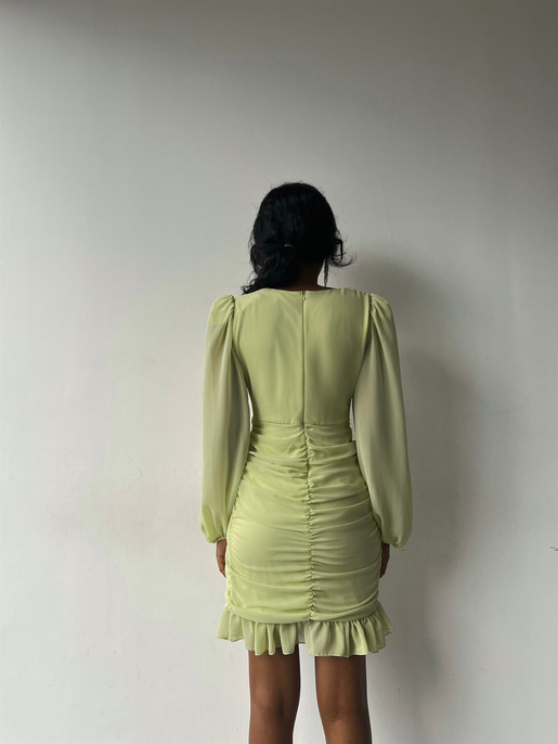 Amara Büzgülü Elbise 22Y000015