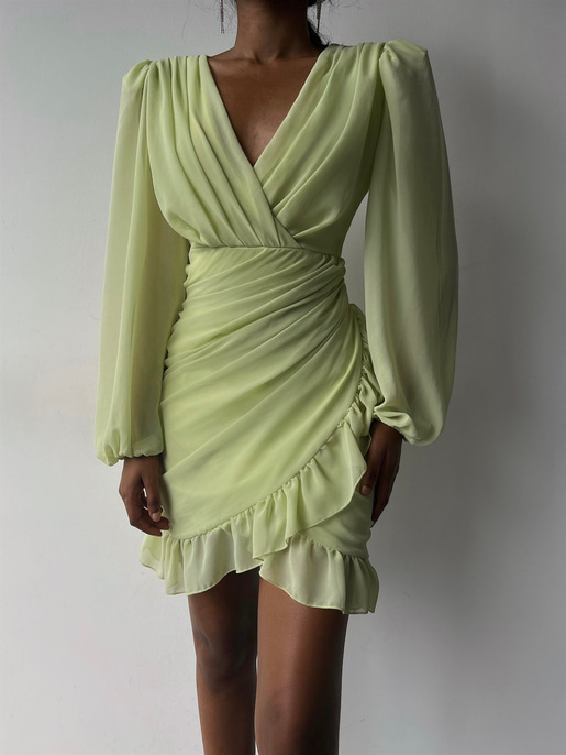 Amara Büzgülü Elbise 22Y000015