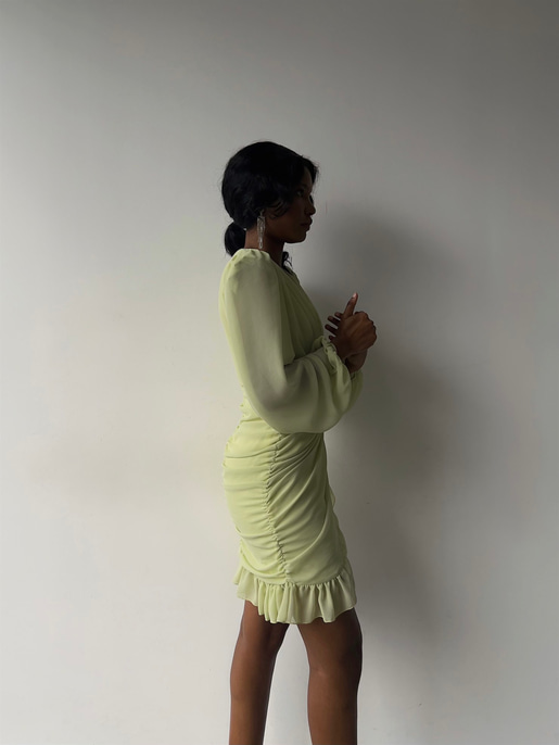 Amara Büzgülü Elbise 22Y000015