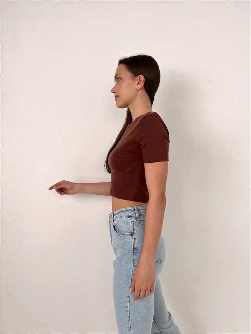 Basic Crop Tişört 23Y000098