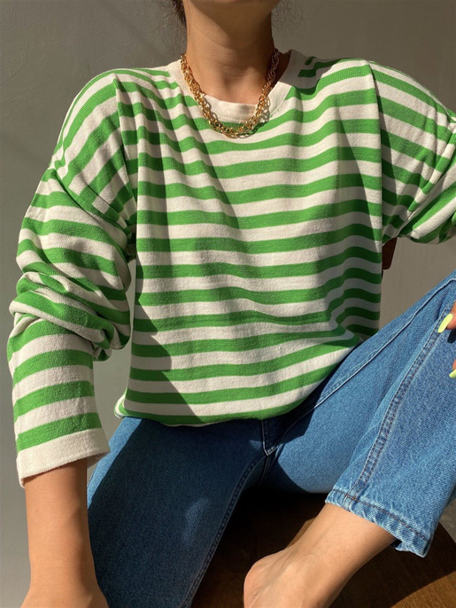 ÇİZGİLİ İNCE KAZAK 22K000005