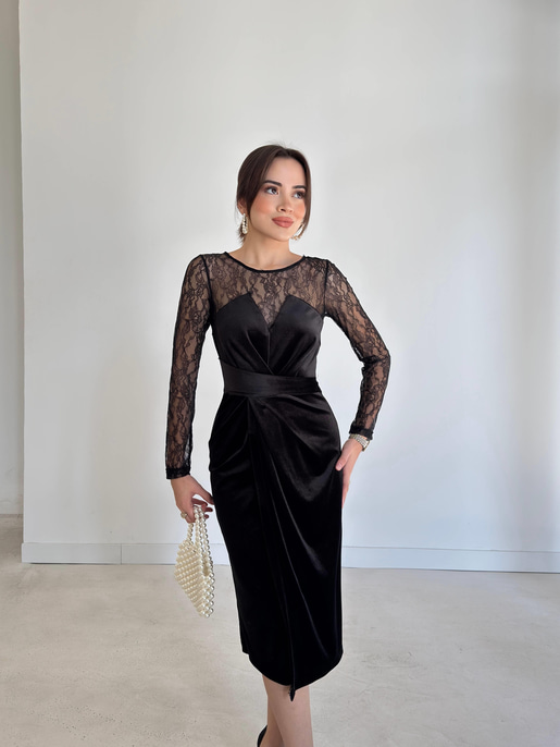 Denlı elbise 26K356