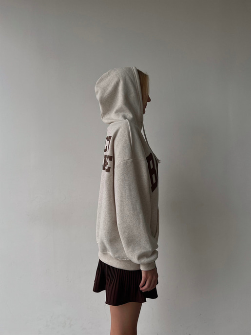 Kapüşonlu Balance Yazılı Emerson Kadın Bej Sweatshirt 23K000150