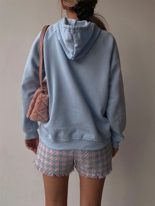 Kapüşonlu Kanguru Cepli Kadın Bebe Mavi Sweat 22K000124