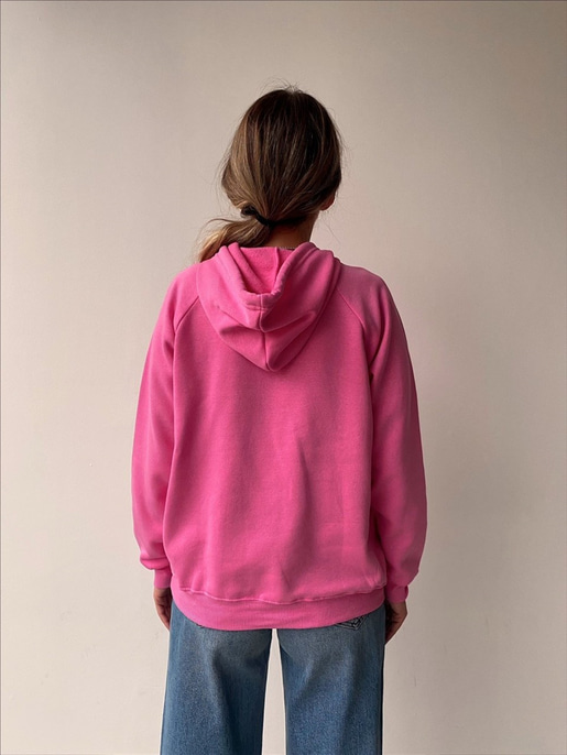 Kapüşonlu Kanguru Cepli Kadın Pembe Sweat 22K000124
