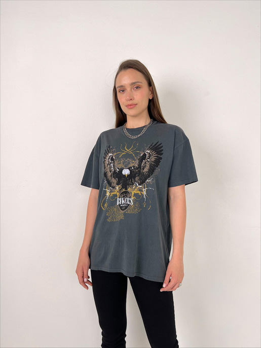 Kartal Baskılı Tişört 23Y000074