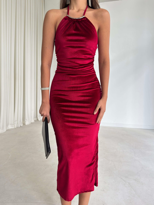 Lirana kadife elbise 26K252