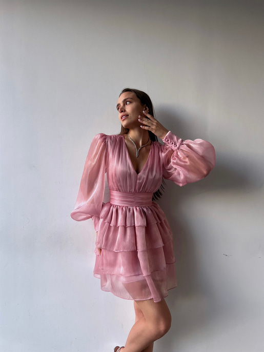 Memo Fırfırlı Elbise 23K000295