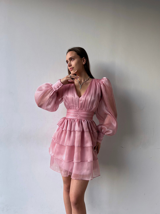 Memo Fırfırlı Elbise 23K000295