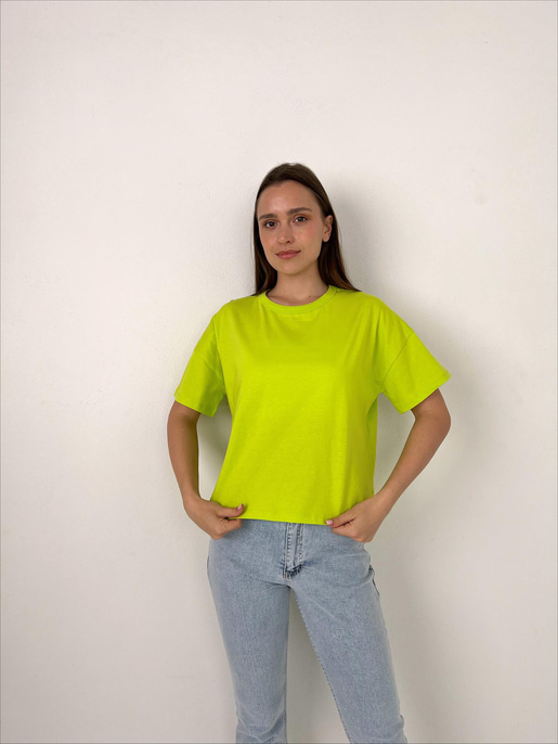 Oversize Basic Tişört 23Y000097