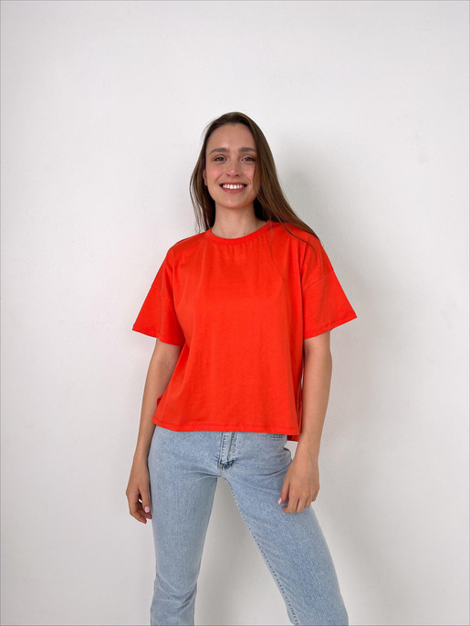 Oversize Basic Tişört 23Y000097