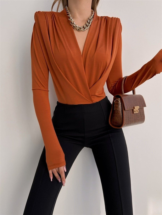 PİLELİ UZUNKOL BODYSUİT 22K000004