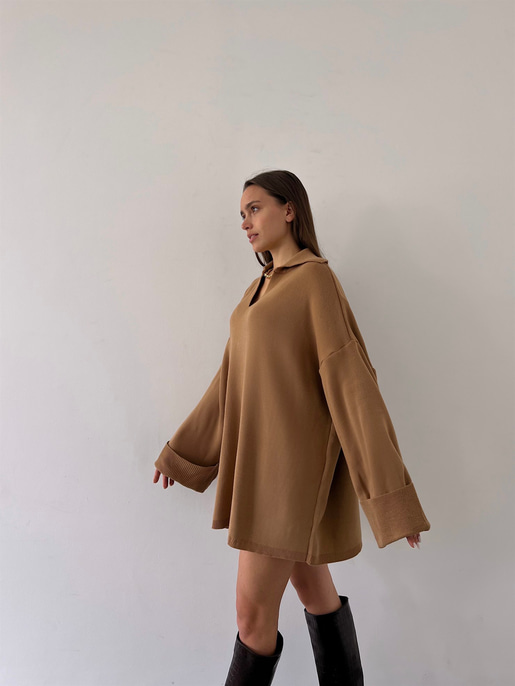 Polo Yaka Oversize Kazak 23K000192