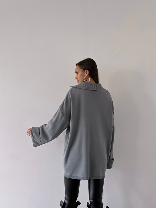 Polo Yaka Oversize Kazak 23K000192