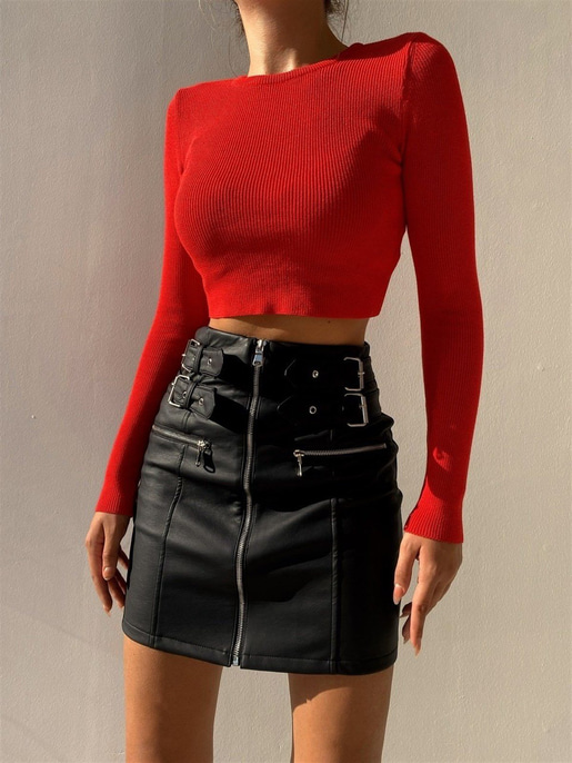 SIRTI BAĞCIKLI TRİKO KAZAK 22K000078